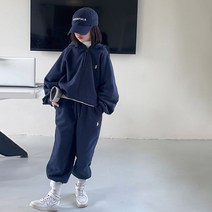 도오빠 브렐리아 상하세트 기모안감 후드 겨울 트레이닝복 오버핏