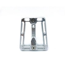 스포츠 Litepro-Brompton 전면 캐리어 블록 CNC 알루미늄 합금 가방 및 패니어 마운트 어댑터 베이스 브롬튼, [03] Silver