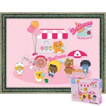 퍼즐피플 카카오프렌즈 직소퍼즐 모음, 150p, 아이스크림 타임 150피스 액자포함(엔틱그린)