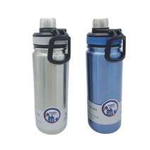 러브앤아트 하루 보온병 700ml 가벼운 보냉 보온 텀블러 아웃도어 운동 등산 물병 판촉, 블루, 1개