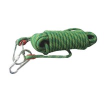 포로스 비너2개포함 다용도 보조 자일 초강력 캠핑 해먹 밧줄 로프 10MM*20M 색상선택, 그린