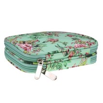 코바늘 파우치 수납 가방 핸드메이드 공구 스웨터 바늘 정리 문구뜨기 뜨개질 패키지 초보 배우기 세트 부자재 소품 키트 지갑 기초 재료 펀한몰, 녹색 모란 짧은 크로 셰 뜨개질 빈 가방