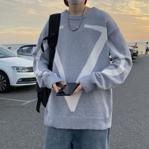 남성 니트 오버사이즈 큰사이즈 회사출근룩 편안한 디자이너 터틀넥 소개팅