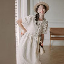 키작녀 원피스 키작은 여자 프랑스 문학 여성 여름 신입생 치마 여름인형 치마