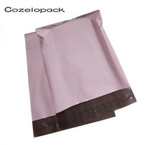 미니 전원주택 라이트 핑크 폴리 우편물 자체 접착 포스트 패키지 접착제 인감 가방 선물 택배 보관 10개, 15x27cm-Hot Pink