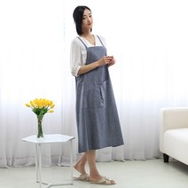 소담소담 풍문으로들었소_진청해지 원피스 앞치마, 100cm일반사이즈