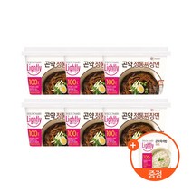 [라이틀리] 곤약면 228g 정통짜장면 x 3개+3개 외 택1 + 증정곤약즉석밥 귀리 1개, 2) 곤약 맵닭비빔면 230g x 3개, 6) 곤약 얼큰양지사골면 212g x _귀리 곤약즉석밥