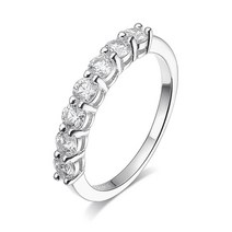 어르신 노인 재활 운동기구 미니 실내용 좌식 자전거 Smyoue-0.7CT 3mm 보석 모이사 반지 S925 실버 매칭, 01 silver_03 5_01 US Size