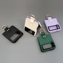 [바보사랑] 갤럭시 Z플립4 골드 핑거링 스트랩 케이스 지플립3[라임블러썸], 색상:라벤더_Z플립4, 상세 설명 참조