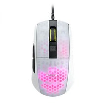 로켓 Burst Pro 68g Lightweight 16K Optical Owl-Eye PC 게이밍 마우스, White