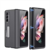 갤럭시Z 플립 폴드 호환케이스 자기 경첩 for samsung galaxy z fold 4 3 case stand hard case for galaxy z fold3 with