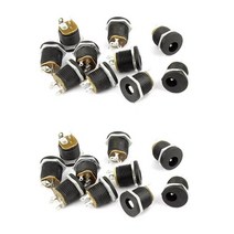 스마트싱스 스마트플러그 20 Pcs 3 단자 납땜 2.1Mm X 5.5Mm 여성 전원 잭 DC 소켓, [01] Black