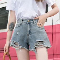 컷팅 루즈핏 허리밴딩 세미 스트레이트핏 스판 부츠컷 보이핏 로우라이즈 찢어진 청바지 봄