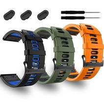 26mm Garmin Enduro 2 시계 밴드와 호환되는 6팩 Tactix 7 Pro/Fenix 6X Pro/6X/Fenix 5X/5X Plus/Descent Mk2i/D2 D, 3PackA