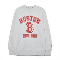 MLB 바시티 오버핏 맨투맨 BOS L.Melange Grey