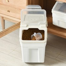 밀폐 반려동물 사료통 2size 습기차단 제거 펫 애견 사료 보관통, 사료통 (대형)