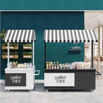 분식 카트 행사 식당 간식차 라멘 트럭 대학교 축제, 상세 페이지 참고, 화이트 바디 160x60x200