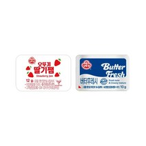오뚜기 딸기쨈+버터후레쉬 디스팬팩 각60개 묶음, 1세트