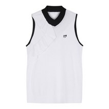 마스터바니 마스터바니베스트 F 42102SV155_WH 화이트 여성 러플 펀칭 니트 베스트 42102SV155 WH
