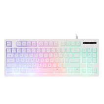 앱코 HACKER K150 텐키리스 레인보우 LED 게이밍 멤브레인 (화이트)