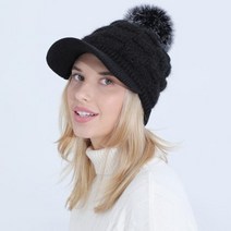 방울 니트캡 모자 방한모자 여성 겨울 방울캡 패션