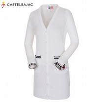 까스텔바작 (까스텔바작)에코린넨혼방여성골프롱가디건_BG9MSJ701/네이비 화이트/중계점 NC