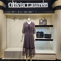 올리비아로렌 브이넥 쉬폰롱 원피스 VVCOAYM61361