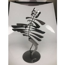 키네틱아트 키네틱 진자운동 무한동력 멍때리기 3d 인간의 모양 바람 포수 금속 남자, 은