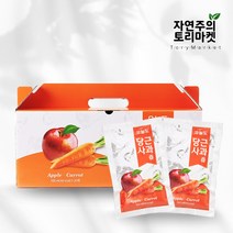 100% 무농약 국내산 사과 당근 사과즙 사과당근주스 30팩x100ml, 30개입 / 100ml / 30팩, 30g, 30개