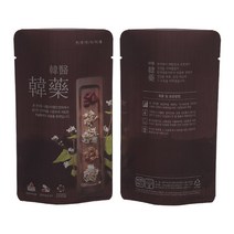 한약봉지/한의한약 한약재 무광 100매/스탠딩파우치