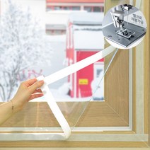 외풍차단 국내 맞춤제작 외풍 미세먼지 차단 벨크로 방풍비닐, 흰색, 0.5T
