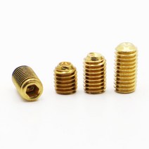 M5 황동 무두 볼트 DIN916 육각 소켓 헤드 나사 스크류, M5 (5개), 12mm