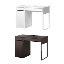 이케아책상 이케아 컴퓨터 사무 책상 105x50cm MICKE 미케 책상 컴퓨터책상, 투앤 화이트_dd