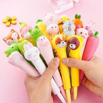 말랑말랑 스퀴시볼펜 찹쌀떡같은 중성펜 15종컬렉션, 02. 핑크토끼