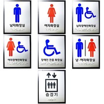 장애인 점자안내판 화장실표지판 아크릴 포멕스 모음, 남자장애인화장실-뒷판 포멕스