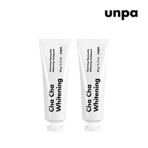 언파 차차치약 화이트 (미백 90g) x2 )_U, 단일옵션, 90g