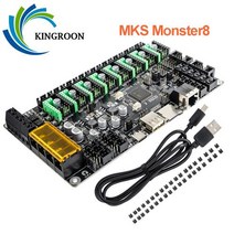 킹룬 KINGROON Makerbase MKS Monster8 32 비트 제어 보드 마더 3D 프린터 부품 maiboard TMC2209 for Voron VS Spider Oct, [07] Brazil Free Shipping, Brazil Free Shipping