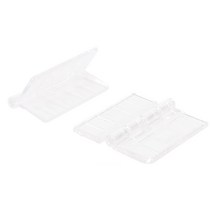 2P 투명 경첩 미니 소형 부자재 PC재질 연결 소품함 수납함 아크릴부속용품