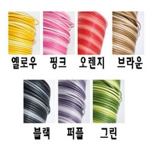 그라데이션 오시도리면끈 2mm/180cm/레인보우조리개끈, 그린, 1개