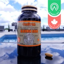 부모님 효도선물 캐나다 퀄리티랩 싱가폴 알부민 골드 1500mg 200캡슐 1병 7개월분