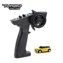 turboracing1:76미니rc 터보레이싱 카 초미니형 마이크로 Turbo racing 1:76 미니RC카 비례제어 RC카입문용 무선조종 투보레이싱, 브릴리언트 옐로우