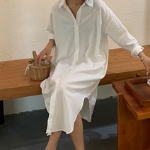 츠츠마켓 롱 셔츠 데일리 원피스