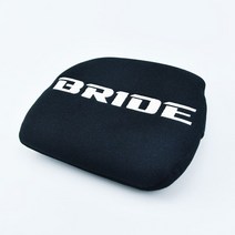 허리 쿠션 자동차 스타일 Jdm RECARO 신부 머리 받침 튜닝 패드 자수 범용 쿠션 버킷 시트 레이싱, 01 head pad Black-BRIDE