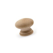 네추럴 무도색 원목 나무 목재 단추모양 원형 30mm 가구손잡이 싱크대 서랍 장롱 화장대 책상 리폼, 1개