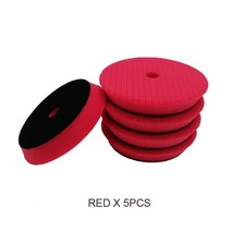 폴리셔 광택기 자동차 디스크 인치 자동 폴란드어 패드 바디, 8.Red x5pcs - 5lnch Backer