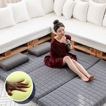 접이식 7cm 원룸 메모리폼 3단 접는 토퍼 바닥 매트리스