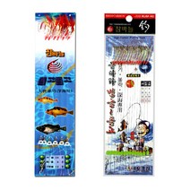 금호조침 6본 15본 참바늘 열기 볼락 우럭 가자미 2단 외줄 낚시 바늘 어피 카드 채비