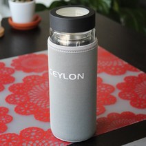 실론 이중 내열유리 녹차 물병 400ml, 1.이중 내열유리 원캡 녹차물병400ml