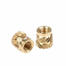 In-saiL 100개/로트 M3x5.0mm OD4.6mm 열 스테킹 스레드 인서트 퀵-텍 플라스틱 황동 C3604용 116322 가성비