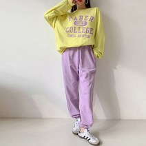 러블리감성 / 봄코디 배색 트레이닝복 세트